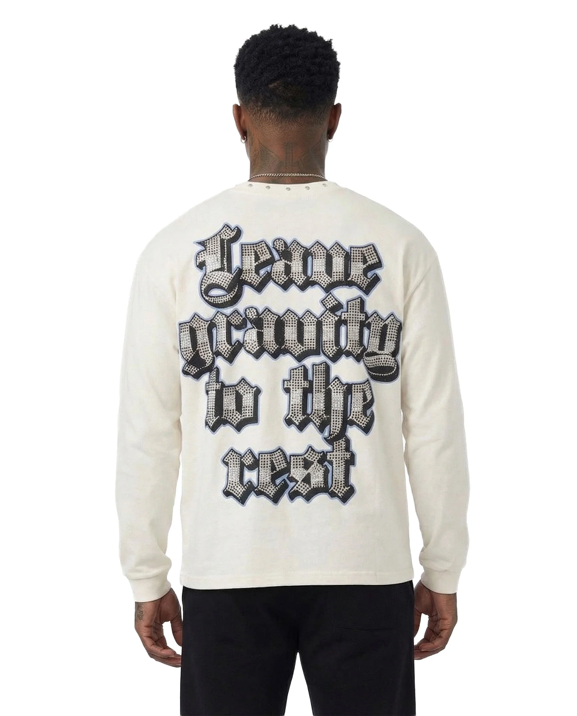 WATSON LEAVE GRAVITY TO THE REST LONGSLEEVE T-SHIRT (CREAM) - Image 3