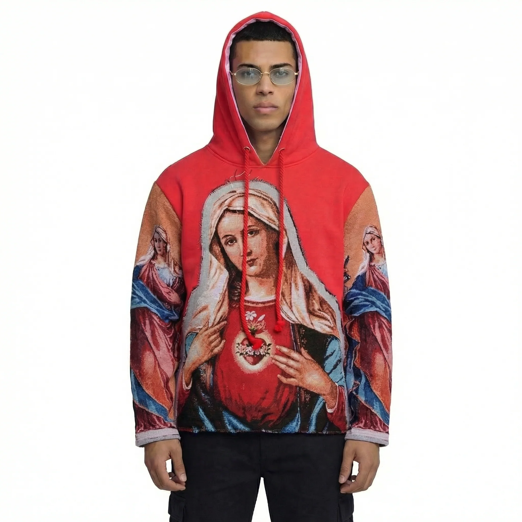 WATSON KEEP YOUR HEART CLOSE PINK TAPESTRY HOODIE