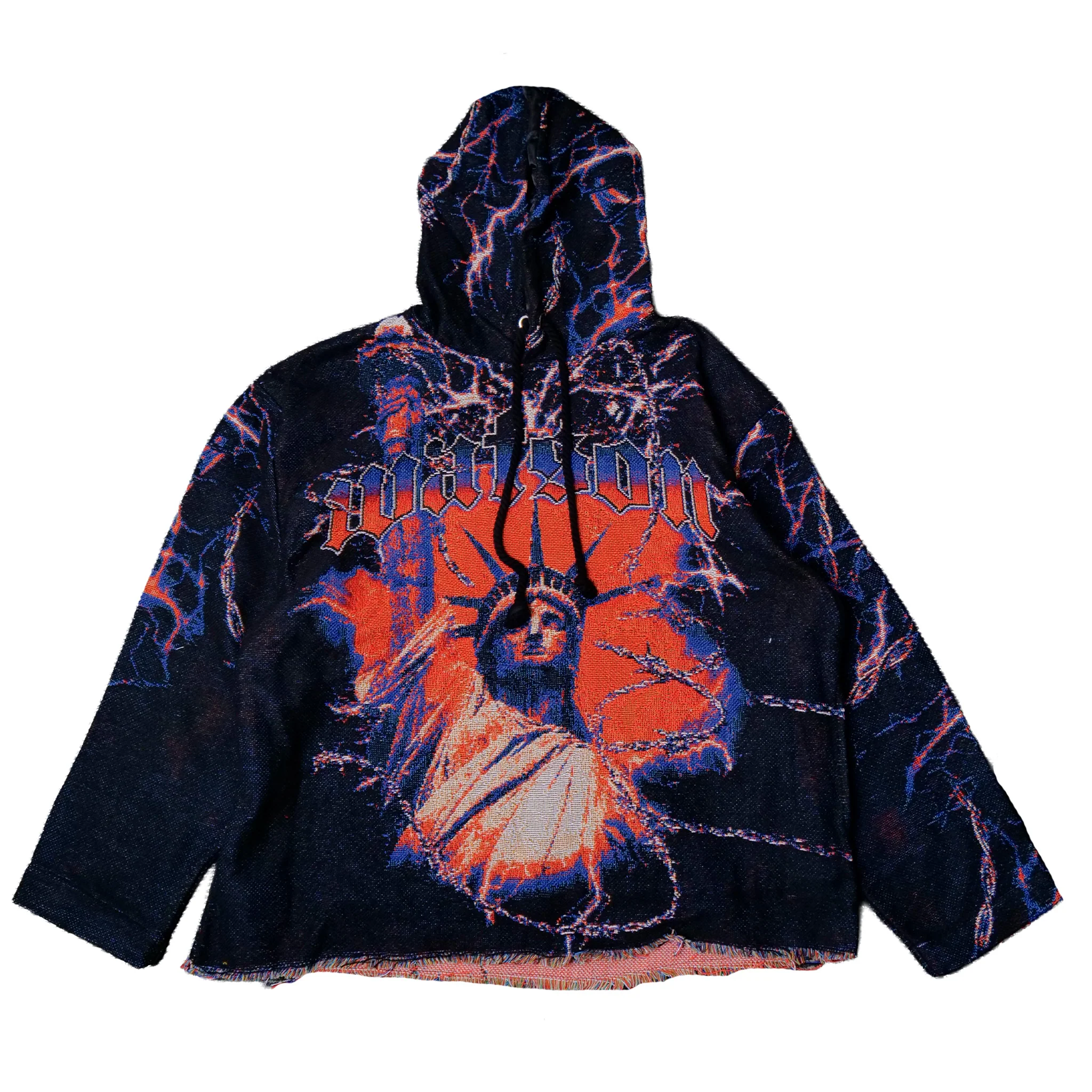 WATSON NEW YORK BARB WIRE TAPESTRY HOODIE - Image 3