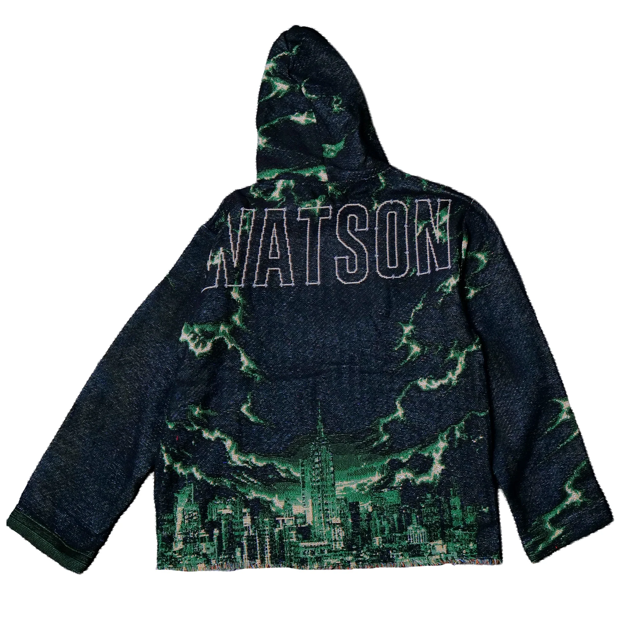 WATSON NEW YORK TAKEOVER BLACK TAPESTRY HOODIE - Image 4