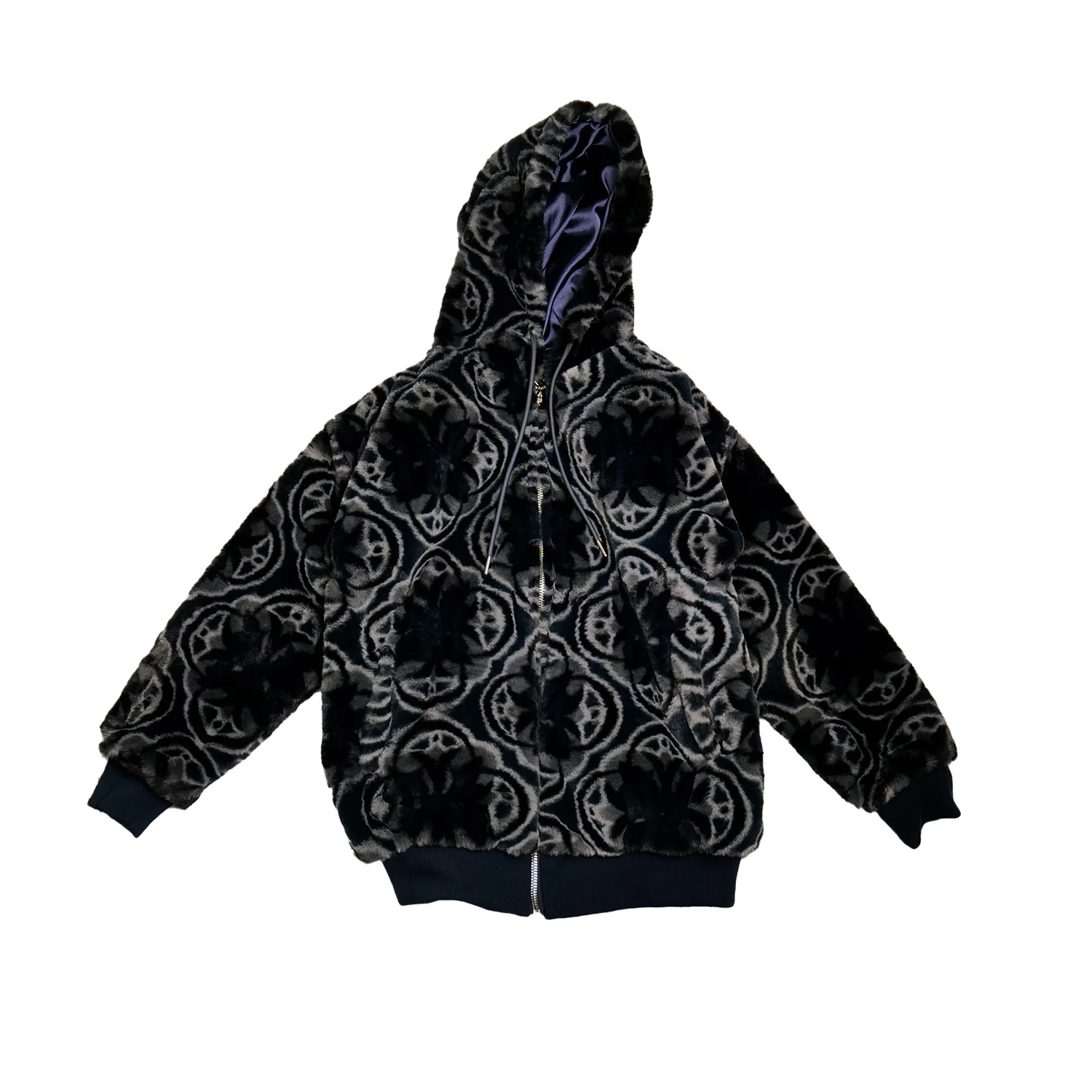 WATSON BRANDED BLACK PATTERN HOODED JACKET - Image 2