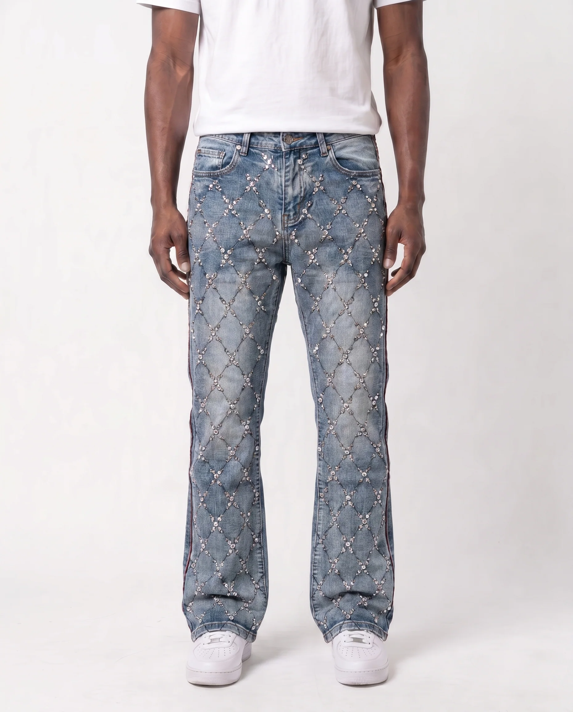 GEMSTONE NET JEANS (RAW)